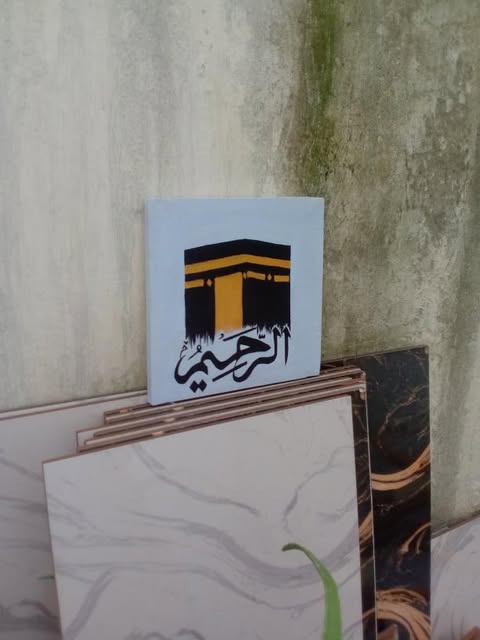 Islamic Wall Art – Kaaba with Arabic Calligraphy