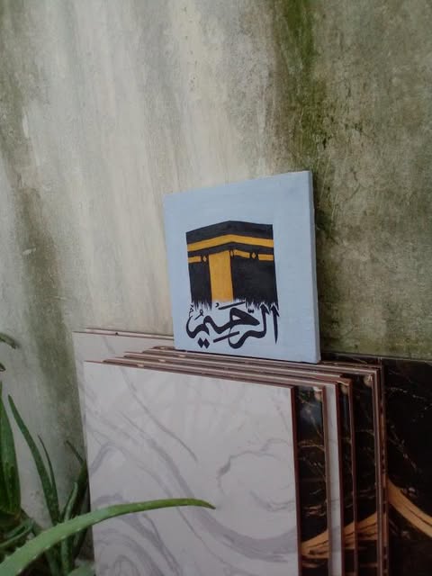 Islamic Wall Art – Kaaba with Arabic Calligraphy