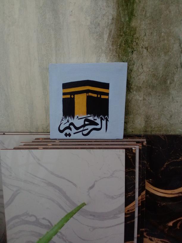 Islamic Wall Art – Kaaba with Arabic Calligraphy